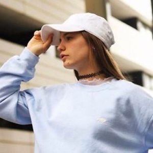 Brandy Melville baby blue crew neck
